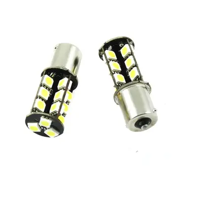 Auto LED žárovka BA15S 27 SMD 5050 CAN BUS PY21W / BAU15S