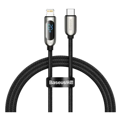 Kabel USB-C na Lightning Baseus Display, PD, 20W, 1m (černý)