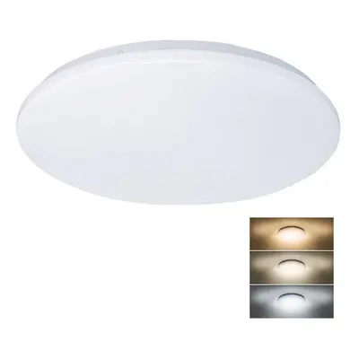 Solight LED stropní světlo Plain, 3CCT, 36W, 2520lm, 3000K, 4000K, 6000K, kulaté, 45cm