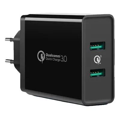 Síťová nabíječka Ugreen 2xUSB-A 36W QC3.0 černá (CD161)