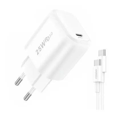 Síťová nabíječka Foneng EU40 Type-C na Type C + kabel USB C