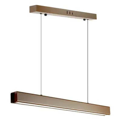 SX41-60CM-24W-BR | Moderní obdélníkové závěsné svítidlo | dálkové ovládání | LED | Hnědý