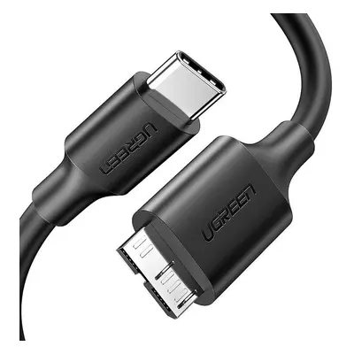 Kabel USB 3.0 Micro-B - USB-C UGREEN 1m (černý)