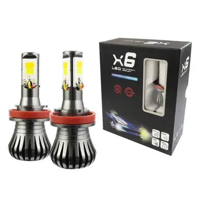 Sada LED žárovek COB H9 H11 DUAL COLOR JDM