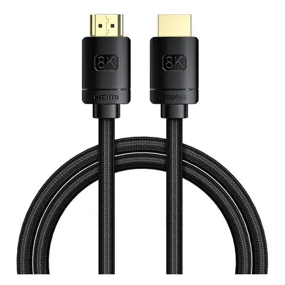 Kabel HDMI 2.1 Baseus High Definition Series, 8K 60Hz, 3D, HDR, 48Gbps, 1m (černý)