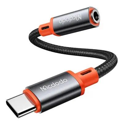 Adaptér USB-C na AUX mini jack 3,5 mm Mcdodo CA-7561, DAC, 0,11 m (černý)