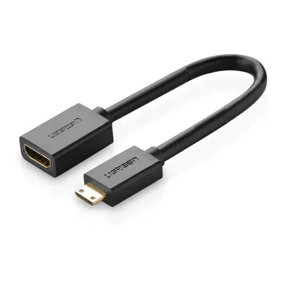 Adaptér UGREEN 20137 Mini HDMI na HDMI, 22 cm (černý)