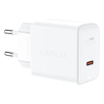 Síťová nabíječka Acefast GaN USB typu C 30W, PD, QC 3.0, AFC, FCP bílá (A21 bílá)