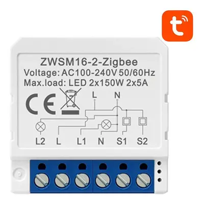 Inteligentní zásuvkový spínač ZigBee Avatto ZWSM16-W2 TUYA