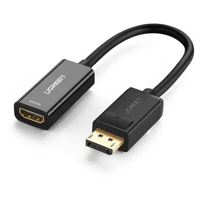 Adaptér, kabel DisplayPort (samec) - HDMI (samice) UGREEN MM137, 4K (černý)