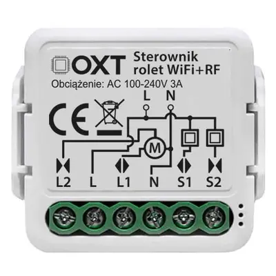 OXT mini roletový ovladač úhlu žaluzie WiFi+RF modul TUYA