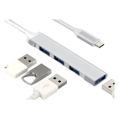 HUB | Rozbočovač USB-C na 4x USB-A | adaptér, rozbočovač typ C 4v1