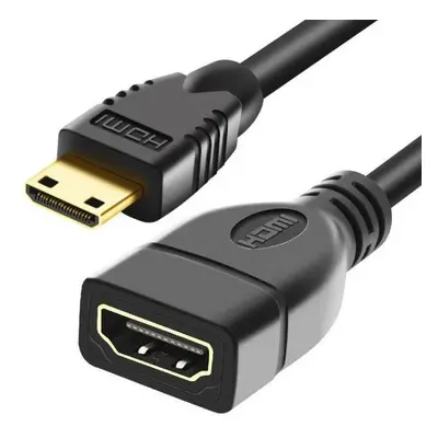 DM-15-15CM | HDMI - MINI HDMI | 4K | 3D | 15 cm černá