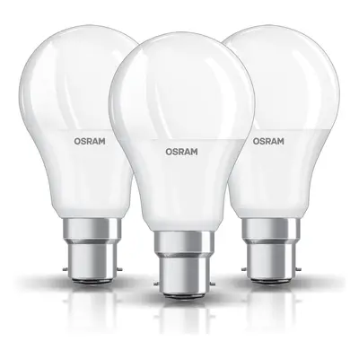 3PAK LED žárovka LED B22d A60 8,5W = 60W 806lm 2700K Teplá 360° OSRAM