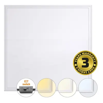 Solight LED světelný panel Backlit CCT, 36W, 3960lm, 3000/4000/5000K, Lifud, 60x60cm, 3 roky zár