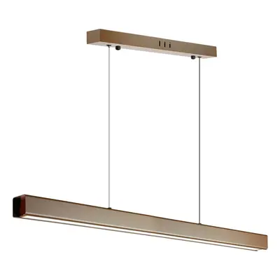 SX41-80CM-32W-BR | Moderní obdélníkové závěsné svítidlo | dálkové ovládání | LED | Hnědý