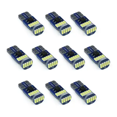 Sada 10 x Auto LED žárovka W5W T10 15 SMD 4014 CAN BUS 2