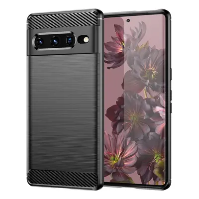 Ohebné pouzdro Carbon Case pro Google Pixel 7 Pro černé