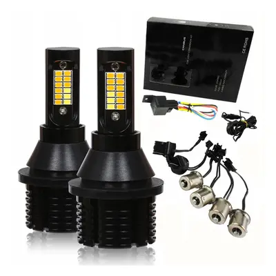 F2-24SMD | 2-v-1 DRL s kontrolkou | 24 žárovek SMD 3020 | LED světla pro denní svícení | STROJ