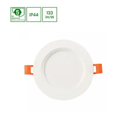 DURE 3 MAX DOWNLIGHT 12W Teplá bílá 230V 110DEG IP44 IK06 FI140x30 Bílá ROUND 5 YEARS WARRANTY