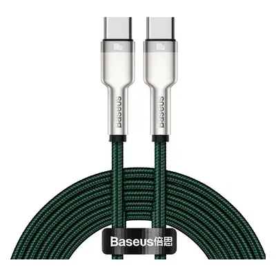 Kabel USB-C na USB-C Baseus Cafule, 100 W, 2 m (zelený)