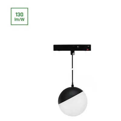 SYSTEM SHIFT BASIC - GLOBE P BALL LUMINAIRE SUSPENDED 90MM 10W 3000K Černá