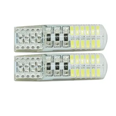 Auto LED žárovka W5W T10 24 SMD 4014 CAN BUS Silikon