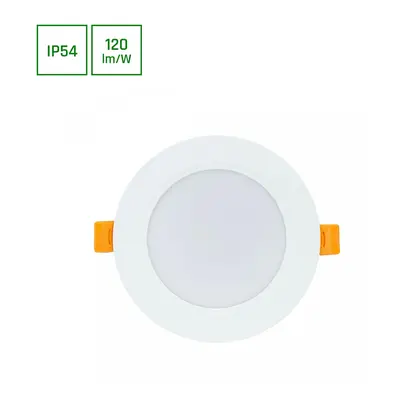 DURE 3 DOWNLIGHT 8W Teplá bílá 230V 110DEG IP54 IK06 118X31 Bílá ROUND INTEGRATED DRIVER