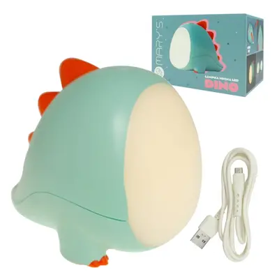 Dětská noční LED lampa DINO GREEN