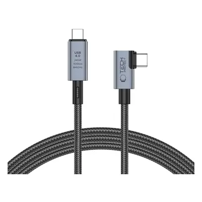 Tech-Protect UltraBoost Max L USB-C 4.0 (přímý) / USB-C 4.0 (úhlový) PD 240W 8K 40Gbps 1,5m kabe