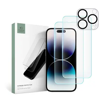 Tech-Protect Supreme Set pro iPhone 14 Pro 2x tvrzené sklo na displej / tvrzené sklo na fotoapar