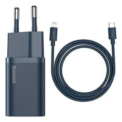 Baseus Super Si Quick Charger 1C 20W s kabelem USB-C na Lightning 1m (modrý)