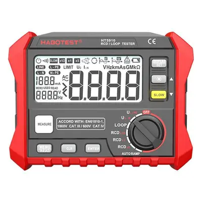 Habotest HT5910 tester reziduálního proudu/odporu jističů