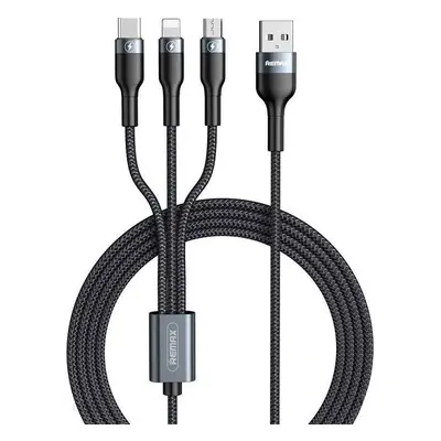 Kabel USB 3 v 1, Remax Sury 2 Series 1,2 m, 2A