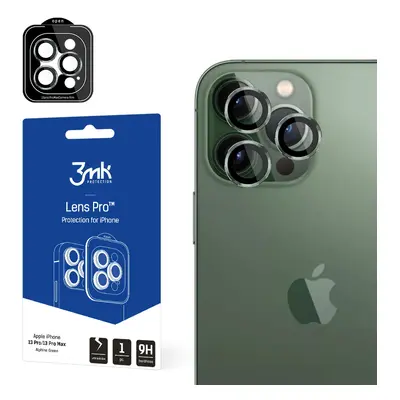 3mk Lens Protection Pro kryt fotoaparátu pro iPhone 13 Pro / iPhone 13 Pro Max - zelený