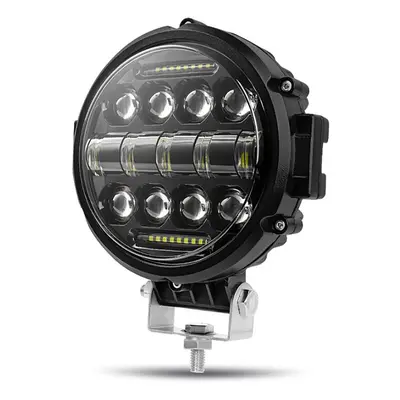 LH60W | LED pracovní lampa 60W kulatá | 2v1 | DRL + reflektor černá