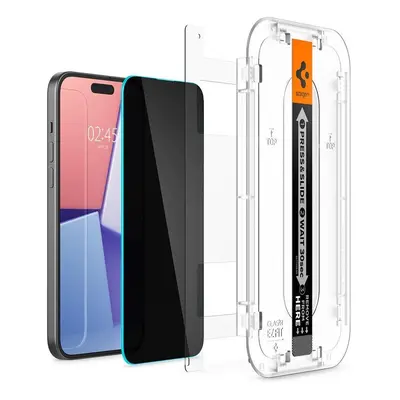 SPIGEN GLAS.TR "EZ FIT" TVRZENÉ SKLO IPHONE 15 PLUS PRIVACY