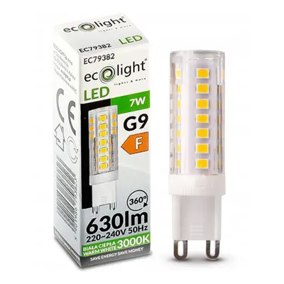 LED žárovka - G9 - 7W - teplá bílá