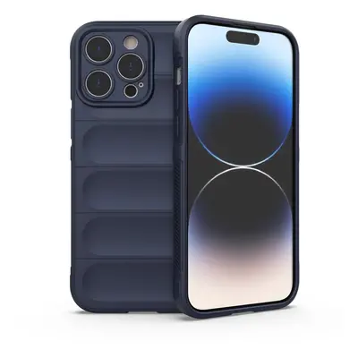 Pouzdro Magic Shield pro iPhone 14 Pro Max flexibilní pancéřové pouzdro tmavě modré