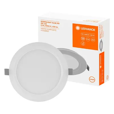 Panel LED Vestavný zápustný 6W 4000K DOWNLIGHT Slim DN105 LEDVANCE kulatý