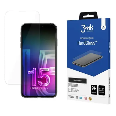 3mk HardGlass™ 9H sklo pro iPhone 15 Plus