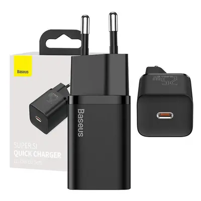 Baseus Super Si Quick Charger 1C 25W síťová nabíječka (černá)