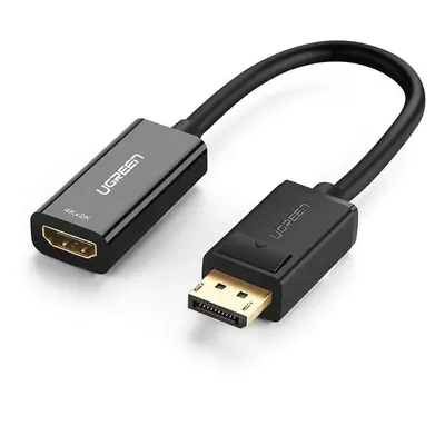 Adaptér, kabel DisplayPort (samec) - HDMI (samice) UGREEN MM137, FullHD 25cm (černý)