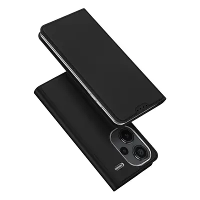 Pouzdro Dux Ducis Skin Pro s klopou a slotem na kartu pro Xiaomi Redmi Note 13 Pro+ 5G - černé