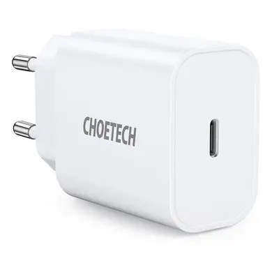 Choetech USB Type C PD 20W síťová nabíječka bílá (Q5004 V4)