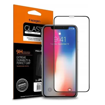 Spigen Glass FC tvrzené sklo pro iPhone 11 / XR - černé