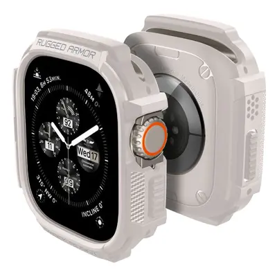 Pouzdro Spigen Rugged Armor pro Apple Watch Ultra 1 / 2 (49 mm) - béžové