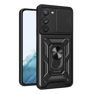 Hybrid Armor Camshield pouzdro pro Samsung Galaxy S23 obrněné pouzdro s krytem fotoaparátu černé