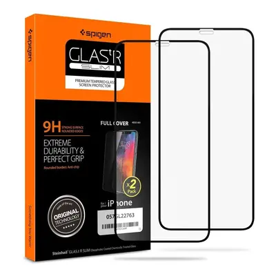 Spigen Glass FC tvrzené sklo pro iPhone 11 Pro - černé 2 ks.