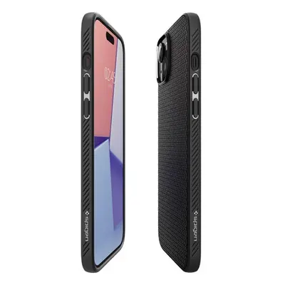 Pouzdro Spigen Liquid Air pro iPhone 15 - matně černé